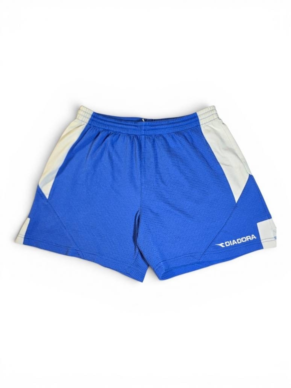 Vintage Diadora Blue Soccer Shorts Men's Medium Y2K Blokecore Athletic FIFA